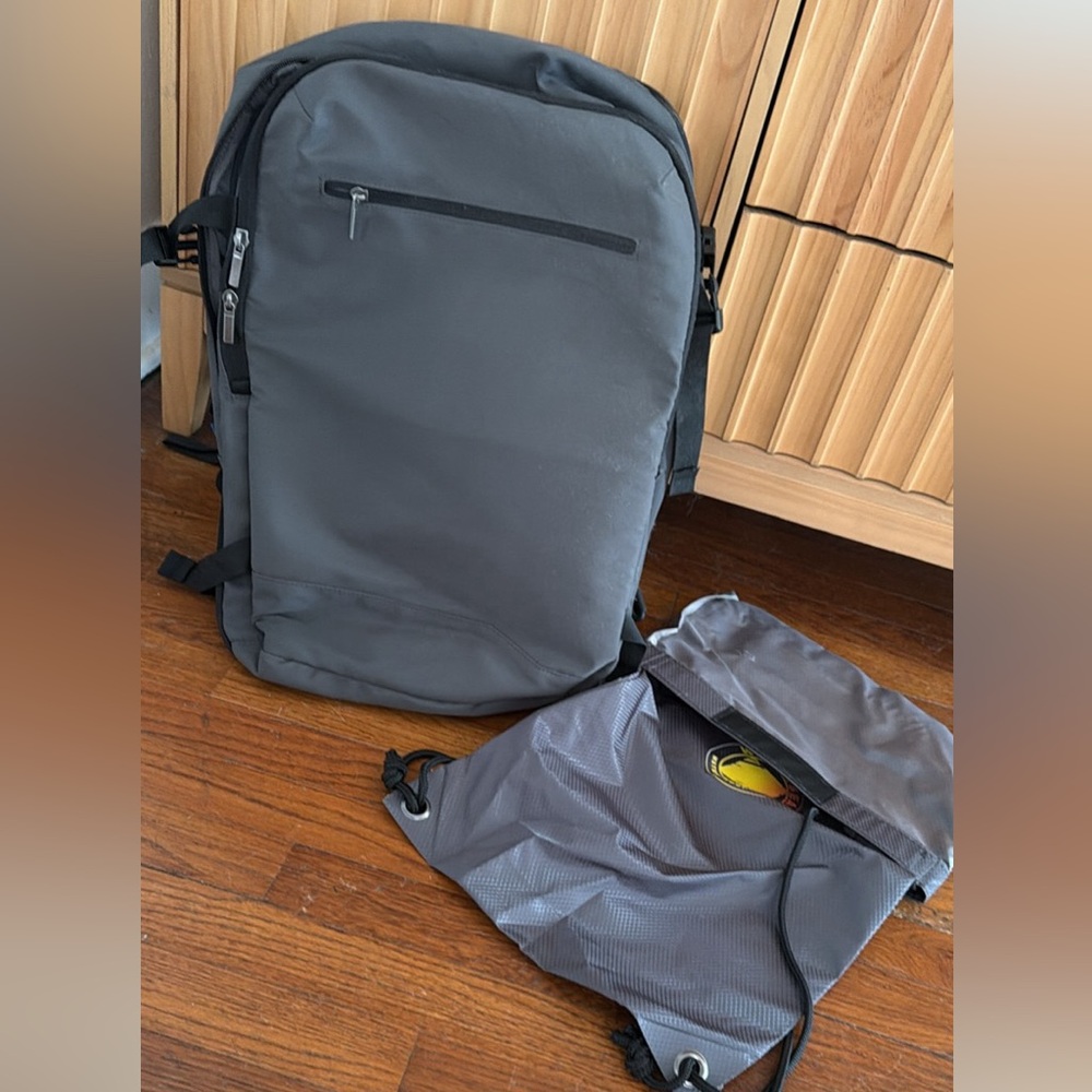 Travel Backpack & Waterproof Drawstring Bag